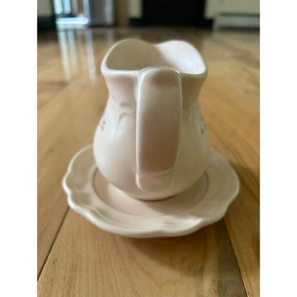 Pfaltzgraff Stoneware "Remembrance" Creamer/Pitcher and Plate PERFECT - Picture 4 of 10